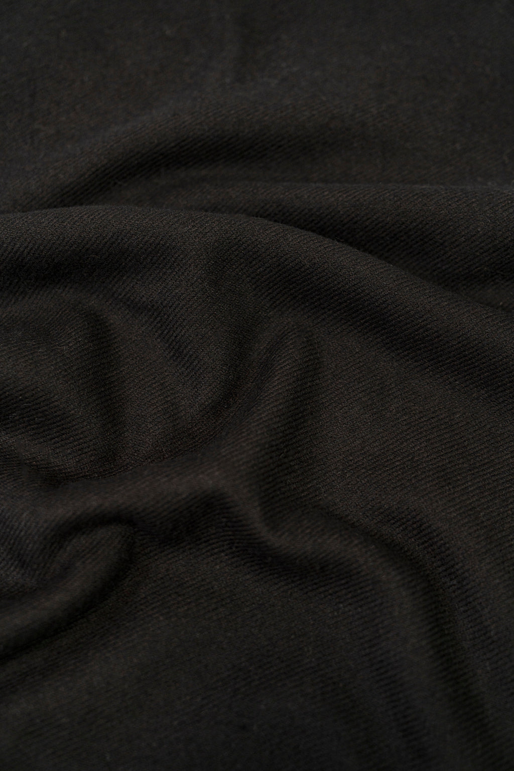 black wool shawl, handwoven by SHAAL