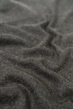 gray wool shawl, handwoven by SHAAL