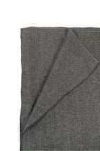 gray wool shawl, handwoven by SHAAL