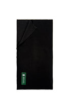 black handwoven wool shawl, handwoven by SHAAL