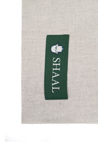 silver handwoven wool shawl, handwoven by SHAAL