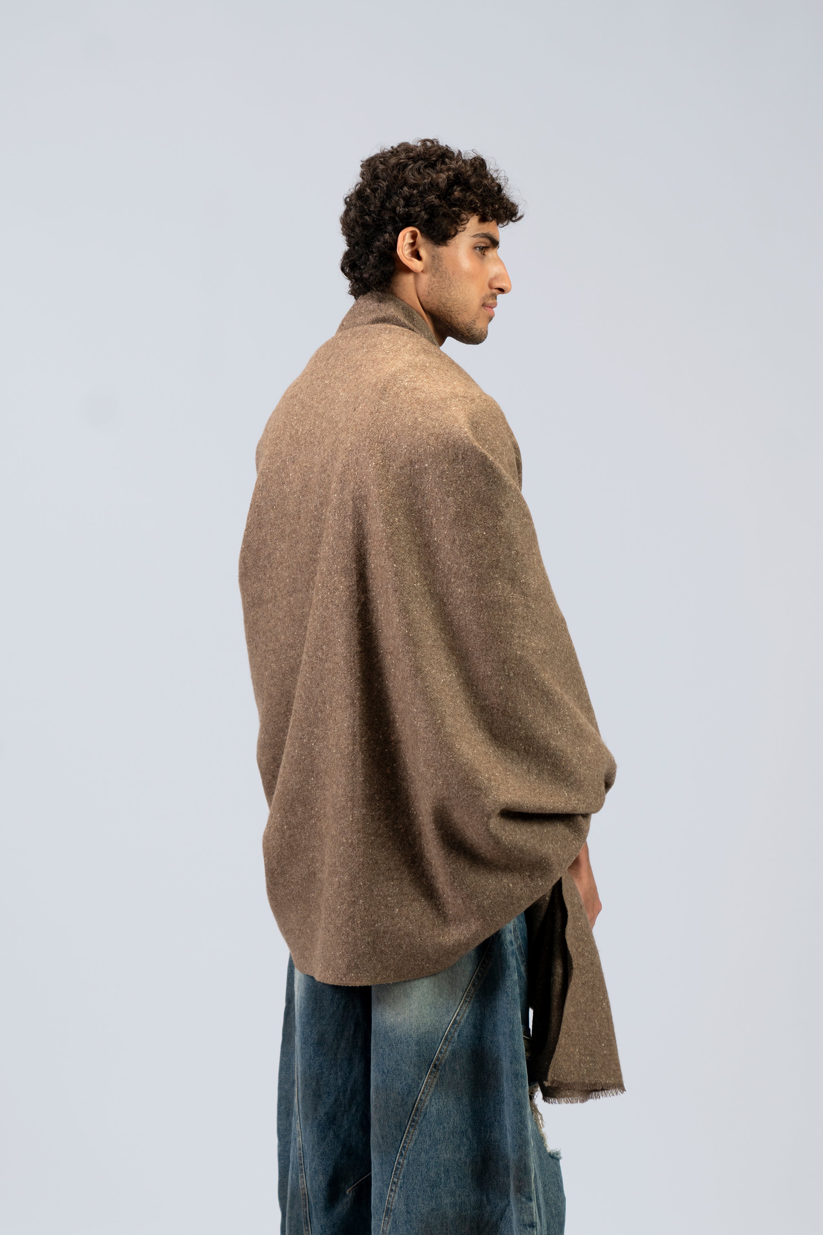 Yak Wool Shawl — Handwoven Heavyweight Winter Wrap | SHAAL