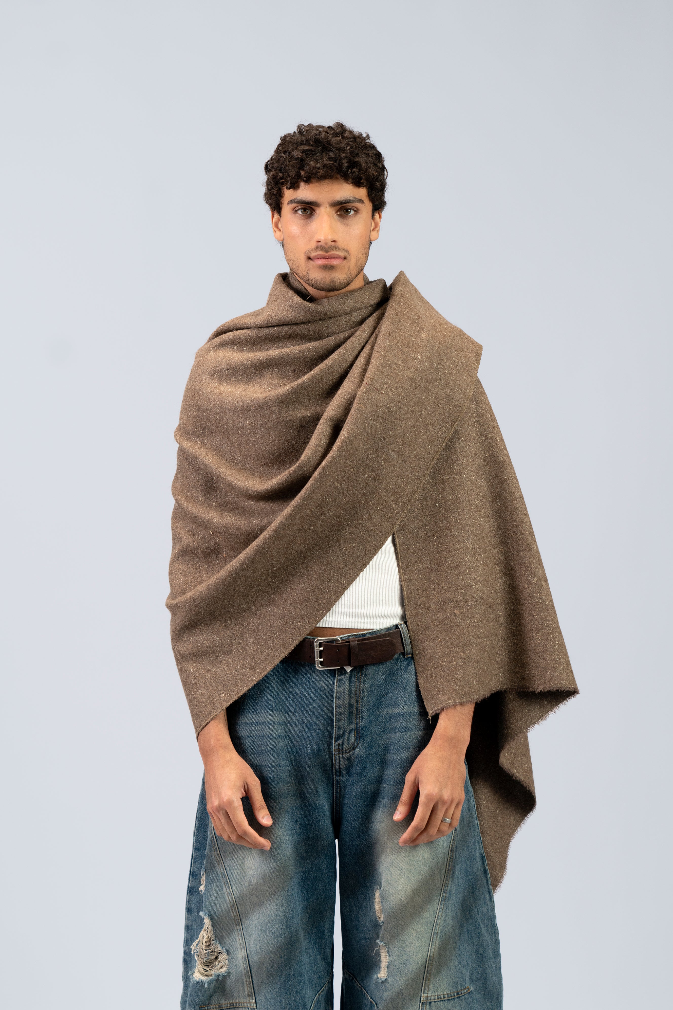 Yak Wool Shawl — Handwoven Heavyweight Winter Wrap | SHAAL